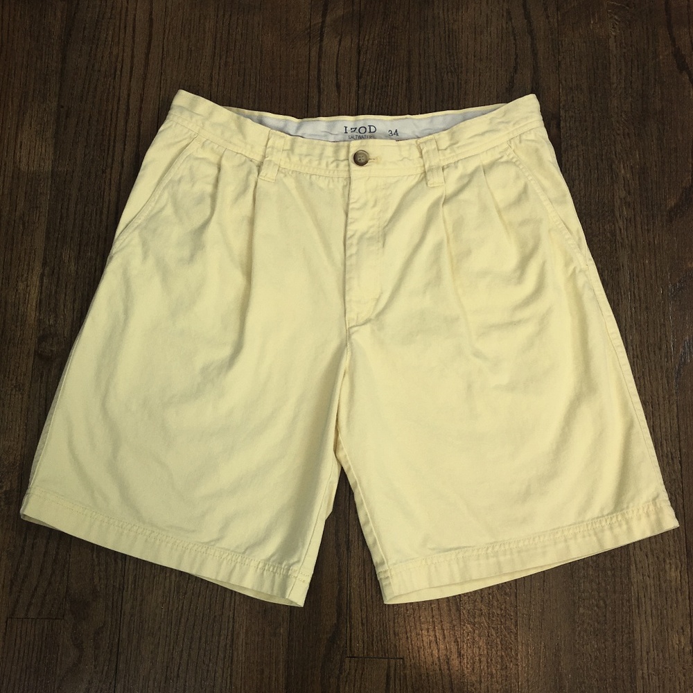 IZOD Saltwater Yellow Shorts